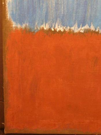 Color field ( red and blue) by 
																			Mark Rothko
