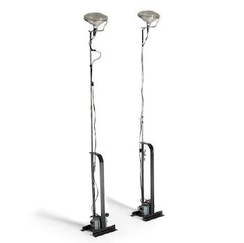 Pair Of Toio Floor Lamps by 
																	 Achille