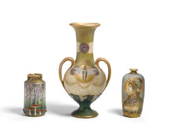 Group Of Three Vases by 
																	Paul Dachsel