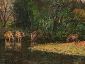 Oronga Creek, Hawkesbury River by 
																			Alfred James Daplyn
