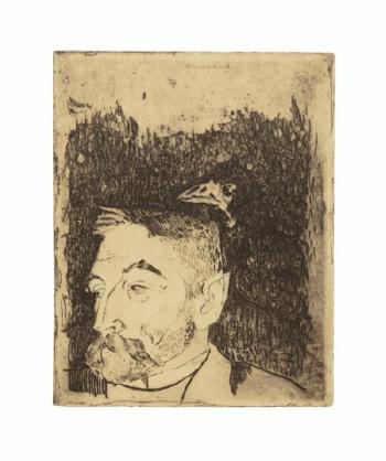 Portrait De Stéphane Mallarmé by 
																	Paul Gauguin