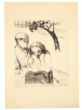 Misères Humaines, From 10 Zincographies by 
																	Paul Gauguin