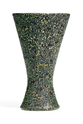 A 'mezzaluna Murrine' Vase, Model No. 3885, Circa 1954 by 
																	 Venini & Co