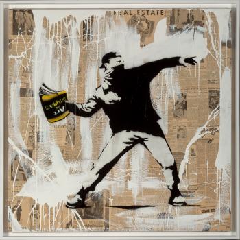 Banksy Thrower by 
																			 Mr Brainwash