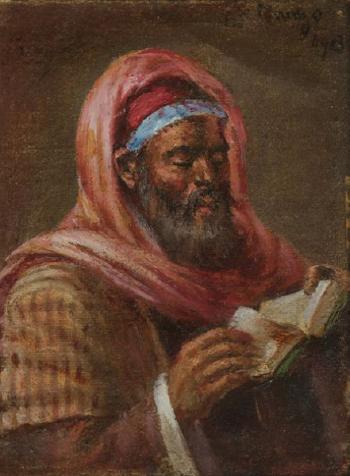 La lecture, en prière by 
																	Leonardo de Mango