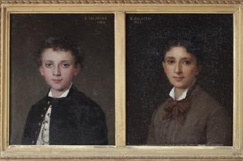 Portraits d'un jeune homme à deux âges différents by 
																	Eugenie Marie Salanson