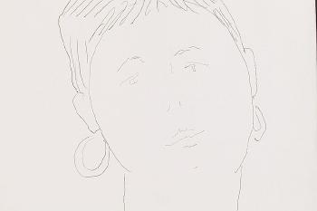 The Portrait Of A Woman by 
																			Wojciech Fangor