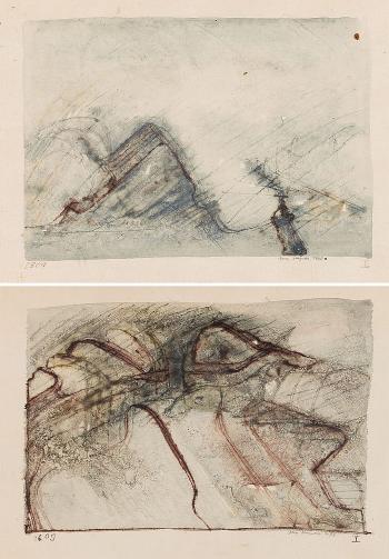 The Pair Of Abstract Compositions: 2809 I 1609 by 
																			Jerzy Stajuda