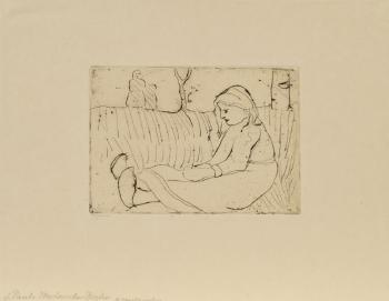 Sitzendes Kind by 
																			Paula Modersohn-Becker