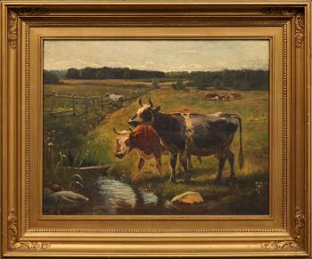 Landscape With Cattle by 
																			Johannes Wilhelm Zillen