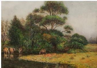 Oronga Creek, Hawkesbury River 
 by 
																			Alfred James Daplyn