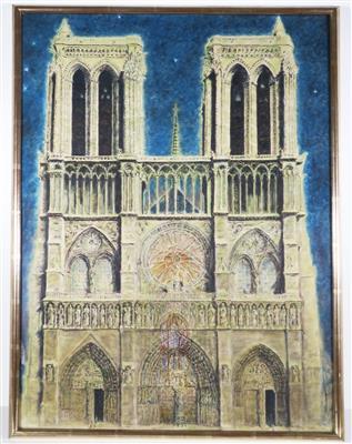 Notre Dame im Mondschein, Paris by 
																			Erwin Dominik Osen