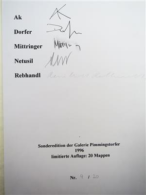 Sonderedition der Galerie Pimmingstorfer 1996 by 
																			Reinhold Rebhandl