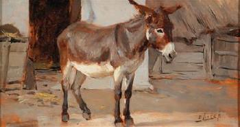 A Donkey by 
																			Aladar Edvi-Illes