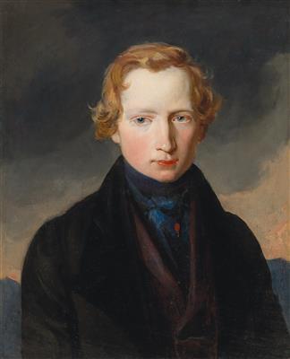 Portrait of Carl Jodocus Meyer, Art Dealer in Vienna, Born 1819, at the Age of 22 by 
																			Carl Rahl