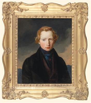 Portrait of Carl Jodocus Meyer, Art Dealer in Vienna, Born 1819, at the Age of 22 by 
																			Carl Rahl