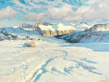 Winter Landscape by 
																			Karl O'Lynch Van Town