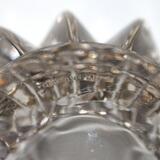 Star shaped clear glass bowl by 
																			Pierre D'Avesn