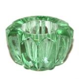 Star shaped bowl of green glass by 
																			Pierre D'Avesn