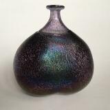 'Vulcano' a multicolored glass vase by 
																			Bertil Vallien