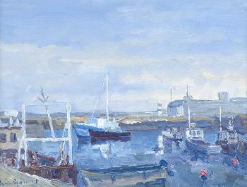 Boats At Carnlough County Antrim by 
																	Dennis Gallery