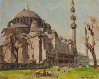 Istanbul, Cathedral Of St. Sophia (The Aya-Sofia Mosque) by 
																	Naci Kalmukoglu