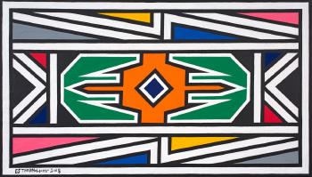 Ndebele Patterns by 
																	Esther Mahlangu