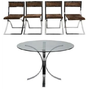 Set Of Four Luisa Chairs by 
																	Marcello Cuneo