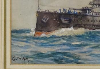 Japanese Destroyer by 
																			Charles John de Lacy