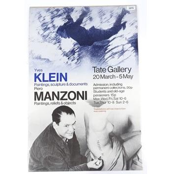 Exhibition Poster At The Tate Gallery by 
																	Piero Manzoni