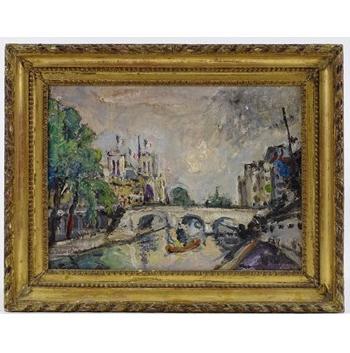 Impressionist View On The Seine by 
																	Jean Baptiste