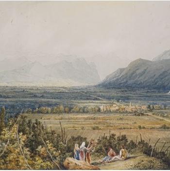 Chain Of Alps From Grenoble To Chamberi by 
																	Joseph Mallord William Turner