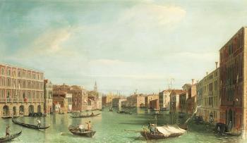 The Grand Canal Venice Looking South From The Palazzi Foscari And Moro-Lin To Sta Maria Della Carita by 
																	 Canaletto