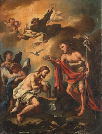The Baptism Of Christ by 
																	Giovanni Battista Lama