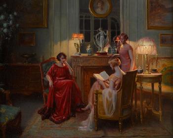 In The Reading Room by 
																	Delphin Enjolras