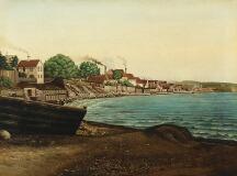 Coastal scenery from Massachusetts by 
																			Ernest Ludwig Ipsen