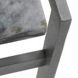 Rectangular coffee table of steel with top of marble by 
																			Jorgen Kastholm
