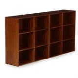 A pair of bookcases of solid mahogany by 
																			Mogens Koch