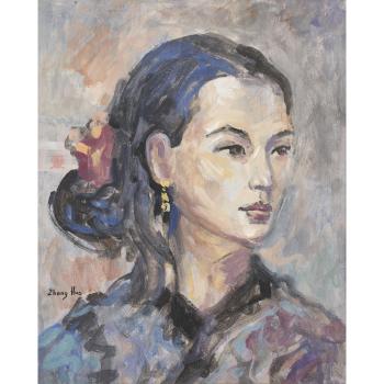Jeune Femme Au Chignon by 
																	 Zhang Hua