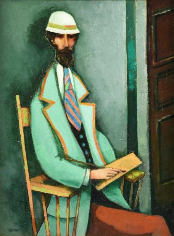 Gentleman Seated and Writing by 
																			David Adickes