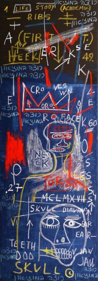 Homage to Jean Michel Basquiat by 
																	Hava Gal On
