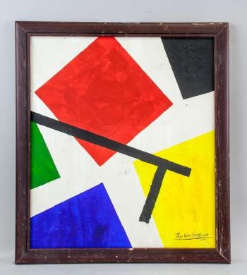 Abstract expressionist composition by 
																			Theo van Doesburg
