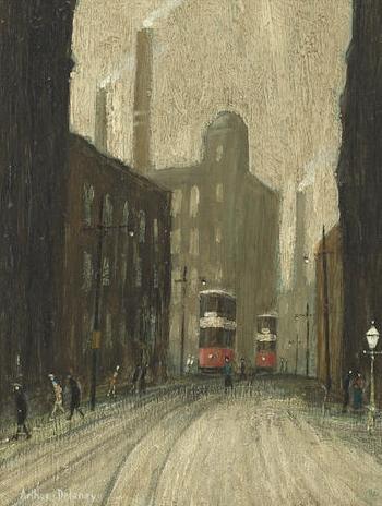 Trams and Mills by 
																	Arthur Delaney