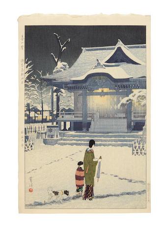 Comprising Three Oban Tate-E Prints And An Oban Yoko-E Print by 
																	Shiro Kasamatsu