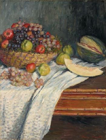 Nature Morte Au Melon D'espagne by 
																	Claude Monet