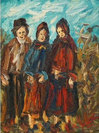 Three folks  by 
																			Ampelio Lorenzo Garini