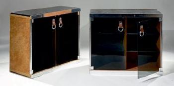 Paire De Cabinets De Rangement à Structure Garni à L'Imitation Du Daim by 
																	 Hermes