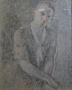 Angèle Au Foulard by 
																	Francois Joseph Guiguet