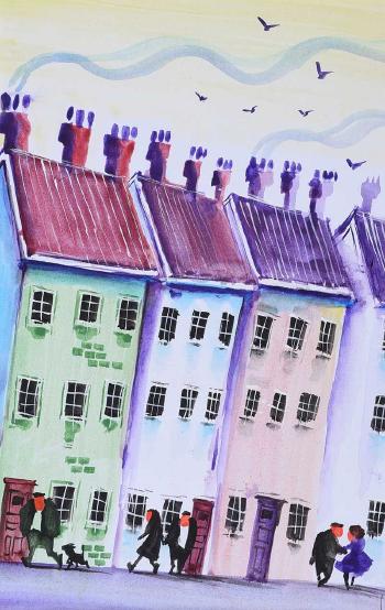 Coloured Houses by 
																	James Ndox