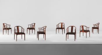 Set of eight 'China' chairs, model no. 4283 by 
																	 Fritz Hansen